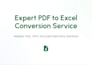 do flawless PDF to excel and scanned document data entry